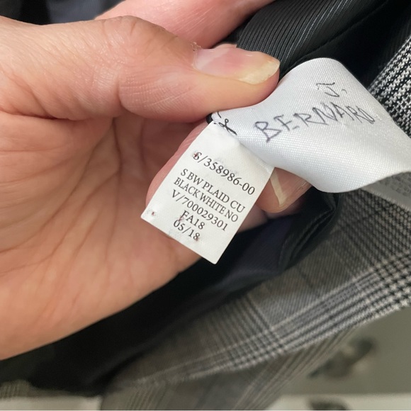 Banana Republic Double Breasted Houndstooth Blazer Size 6P - Picture 11 of 11